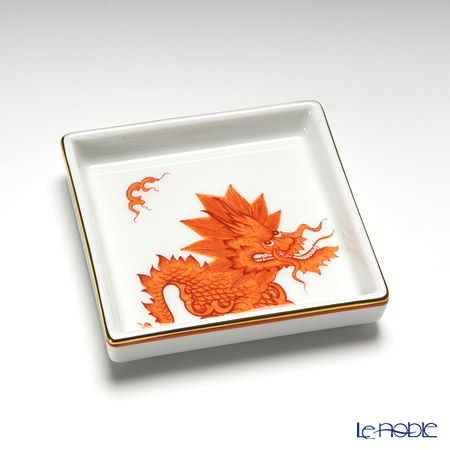 マイセン（Meissen） ドラゴン レッド 336510／44075 ディッシュ 4枚セット