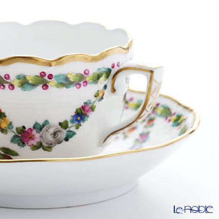 ヘレンド ヴィエナ風果実 00711-0-00 モカカップ＆ソーサー 100ml