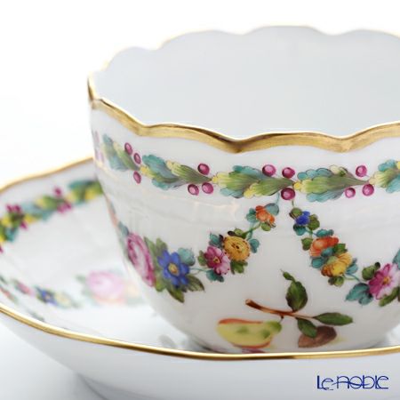 ヘレンド ヴィエナ風果実 00711-0-00 モカカップ＆ソーサー 100ml