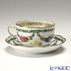 ヘレンド ヴィエナ風果実 00724-0-00 ティーカップ＆ソーサー 200ml