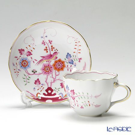 マイセン（Meissen） インドの鳥 多色 341110／00582 コーヒーカップ＆ソーサー 200ml