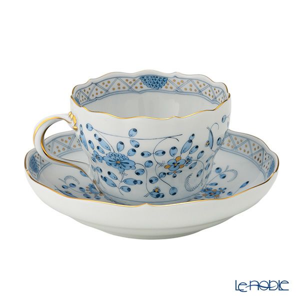 マイセン（Meissen） インドの華 ブルー 343210／00582 コーヒーカップ＆ソーサー 200ml
