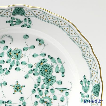 マイセン（Meissen） インドの華 グリーン 343310／00501 プレート 18cm