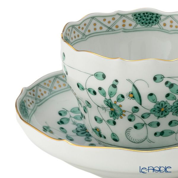 マイセン（Meissen） インドの華 グリーン 343310／00582 コーヒーカップ＆ソーサー 200ml