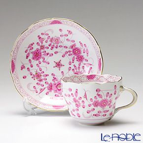 マイセン（Meissen） インドの華 ピンク 343410／00582 コーヒーカップ＆ソーサー 200ml