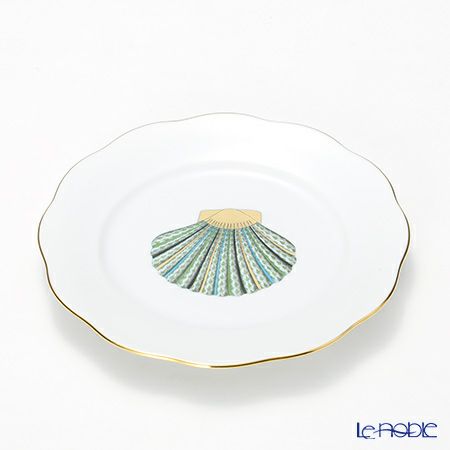 ヘレンド マリンライフ MEVHS2 20517-0-00 プレート 19cm グリーン