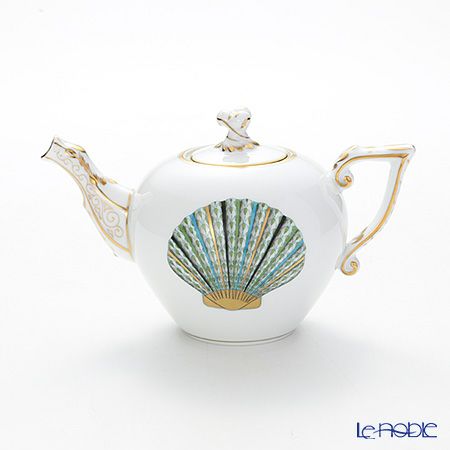 ヘレンド マリンライフ MEVHS2 20608-0-06 ティーポット（ツイスト） 400ml グリーン