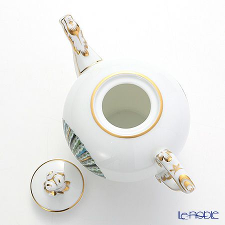 ヘレンド マリンライフ MEVHS2 20608-0-06 ティーポット（ツイスト） 400ml グリーン