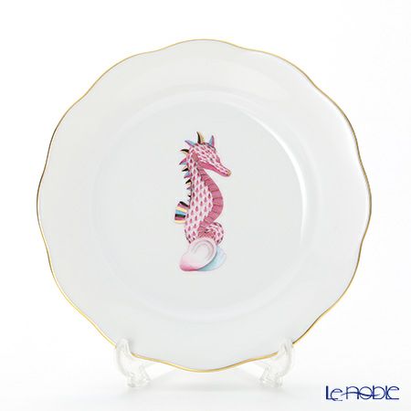 ヘレンド マリンライフ MEVHS4 20517-0-00 プレート 19cm ピンク