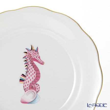 ヘレンド マリンライフ MEVHS4 20517-0-00 プレート 19cm ピンク