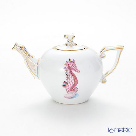 ヘレンド マリンライフ MEVHS4 20608-0-06 ティーポット（ツイスト） 400ml ピンク