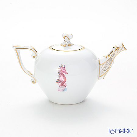 ヘレンド マリンライフ MEVHS4 20608-0-06 ティーポット（ツイスト） 400ml ピンク