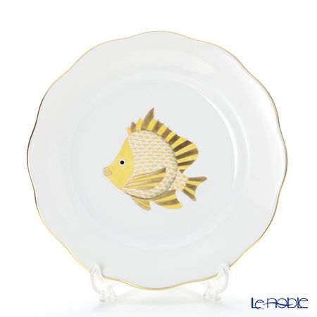 ヘレンド マリンライフ MEVHS6 20517-0-00 プレート 19cm イエロー