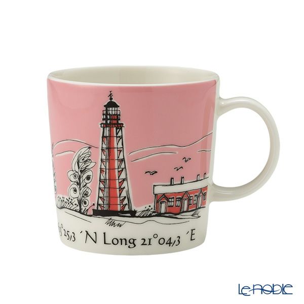 アラビア（ARABIA） 灯台マグ 300ml Valassaaret バラスサーレット（ピンク）