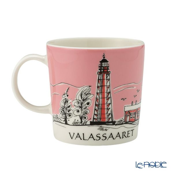 アラビア（ARABIA） 灯台マグ 300ml Valassaaret バラスサーレット（ピンク）