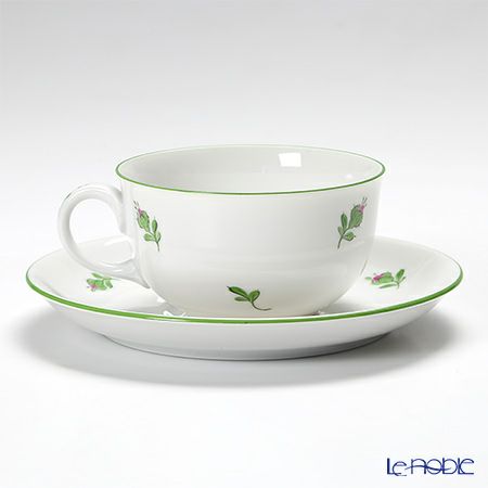 アウガルテン（AUGARTEN） ウィンナーフラワー（5089C） 野バラ ティーカップ＆ソーサー（S） 200ml（001）