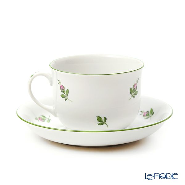 アウガルテン（AUGARTEN） ウィンナーフラワー（5089C） 野バラ ピンク コーヒーカップ＆ソーサー 200ml （001シューベルトシェイプ）