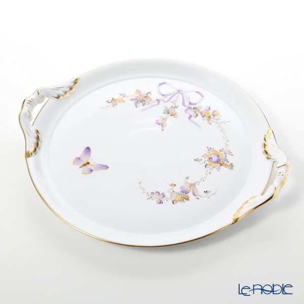 ヘレンド エデン EDEN 02315-0-00 ケーキプレート（両手付） 28.5cm