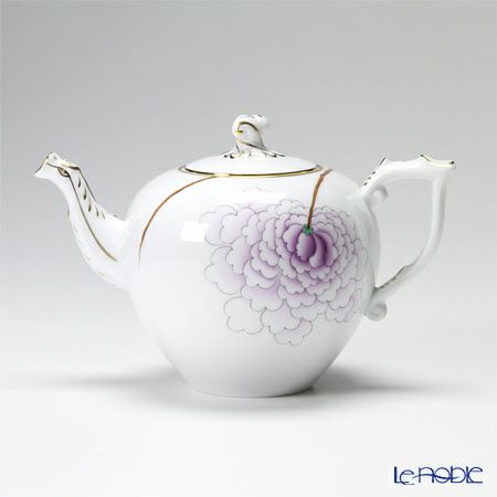 ヘレンド ピオニーライラック 20606-0-06 ティーポット（ツイスト） 800ml