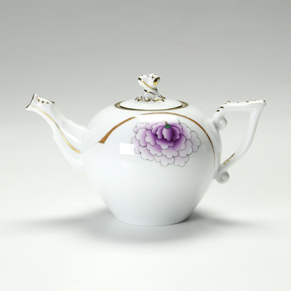 ヘレンド ピオニーライラック 20608-0-09 ティーポット（ツイスト） 400ml