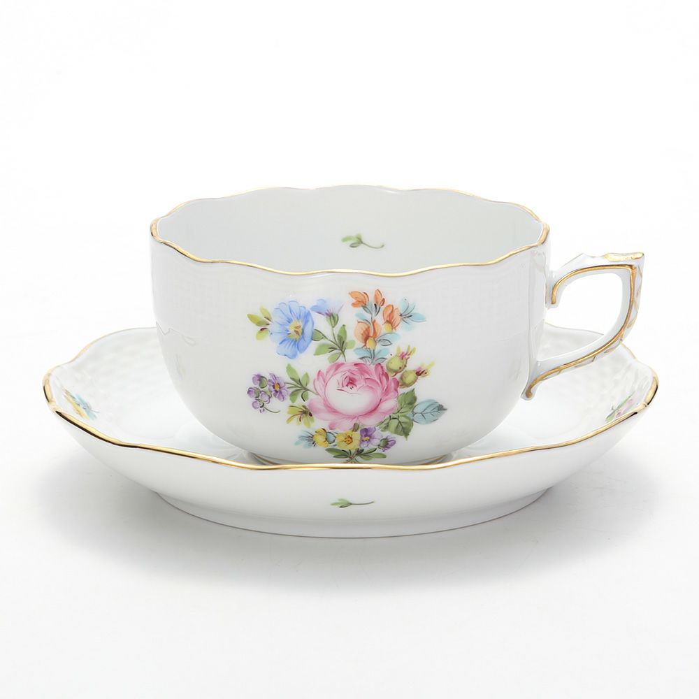 ヘレンド サックスブーケ BS-10 00724-0-00 ティーカップ＆ソーサー 200ml