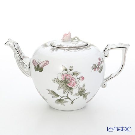 ヘレンド ヴィクトリア・プラチナ VBOG-X1-PT 00606-0-09 ティーポット ローズ 800ml