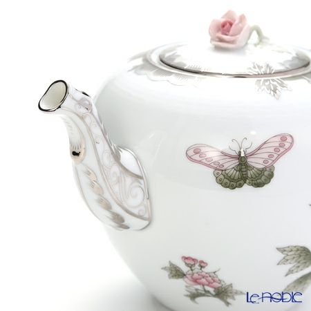 ヘレンド ヴィクトリア・プラチナ VBOG-X1-PT 00606-0-09 ティーポット ローズ 800ml