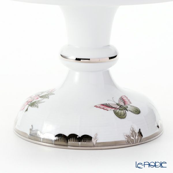 ヘレンド ヴィクトリア・プラチナ VBOG-X1-PT 00311-0-00 コンポート 15cm