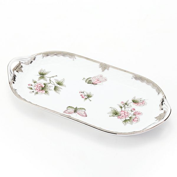 ヘレンド ヴィクトリア・プラチナ VBOG-X1-PT 00437-0-00 サービストレイ 23cm