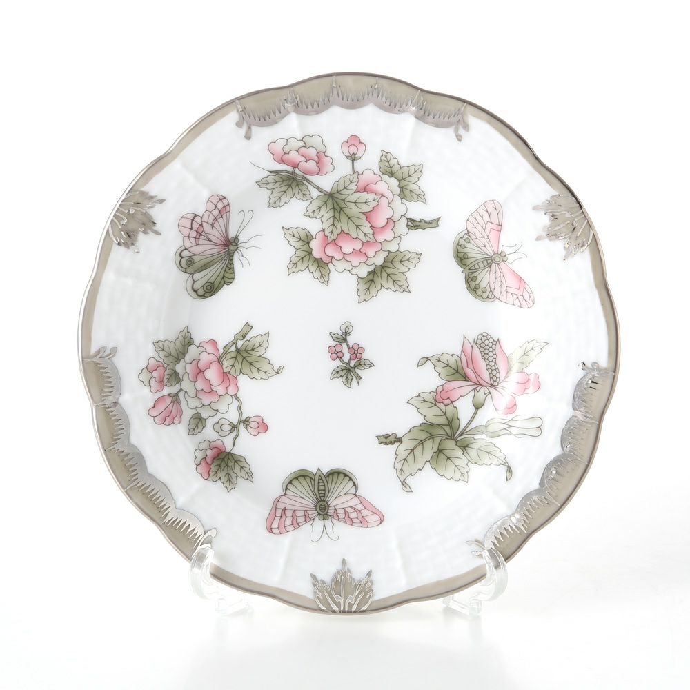 ヘレンド ヴィクトリア・プラチナ VBOG-X1-PT 00512-0-00 プレート 12.5cm