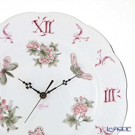 ヘレンド ヴィクトリア・プラチナ VBOG-X1-PT 00527-0-47 ウォールクロック 28.5cm