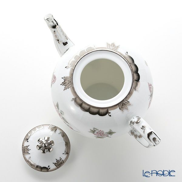 ヘレンド ヴィクトリア・プラチナ VBOG-X1-PT 00606-0-91 ティーポット クラウン 800ml