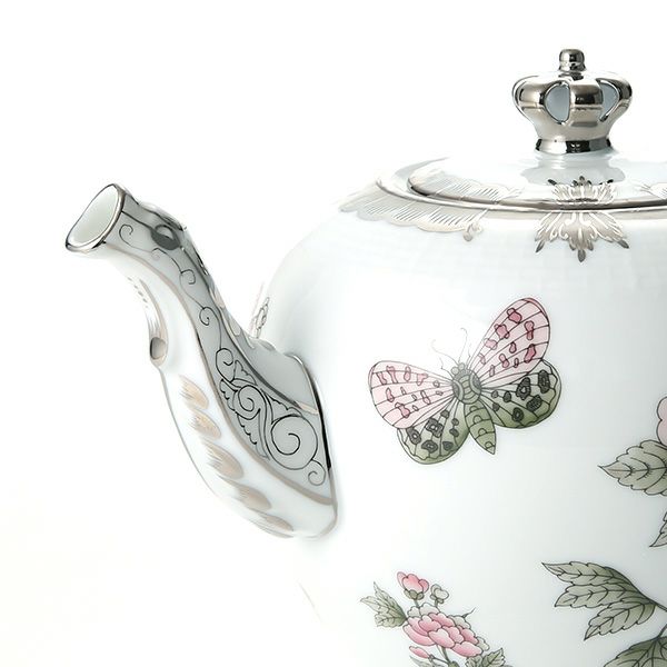 ヘレンド ヴィクトリア・プラチナ VBOG-X1-PT 00606-0-91 ティーポット クラウン 800ml