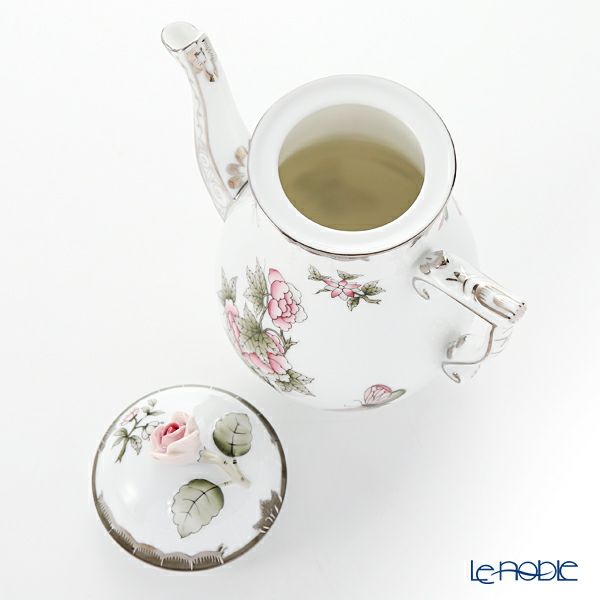 ヘレンド ヴィクトリア・プラチナ VBOG-X1-PT 00615-0-09 モカポット ローズ 400ml