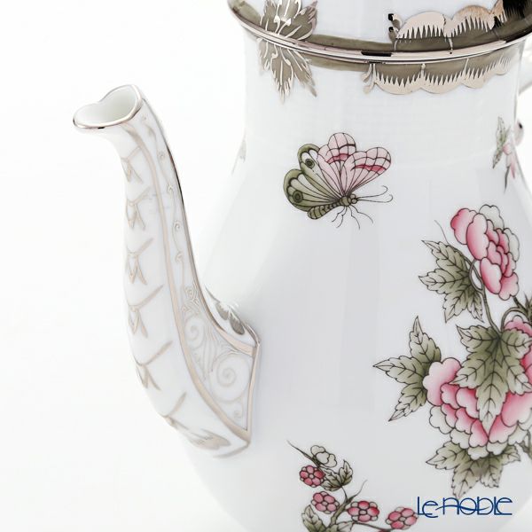 ヘレンド ヴィクトリア・プラチナ VBOG-X1-PT 00615-0-09 モカポット ローズ 400ml