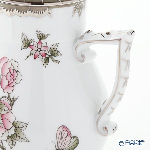 ヘレンド ヴィクトリア・プラチナ VBOG-X1-PT 00615-0-09 モカポット ローズ 400ml