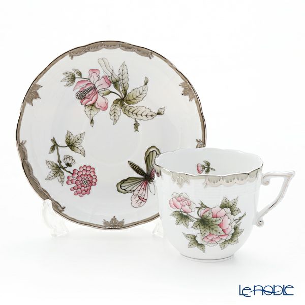 ヘレンド ヴィクトリア・プラチナ VBOG-X1-PT 00706-0-00 コーヒーカップ＆ソーサー 160ml