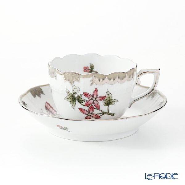 ヘレンド ヴィクトリア・プラチナ VBOG-X1-PT 00711-0-00 モカカップ＆ソーサー 100ml