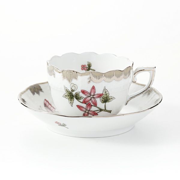 ヘレンド ヴィクトリア・プラチナ VBOG-X1-PT 00711-0-00 モカカップ＆ソーサー 100ml