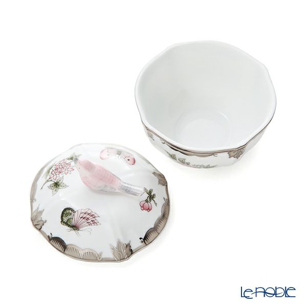 ヘレンド ヴィクトリア・プラチナ VBOG-X1-PT 小物入れ（バード） 04246-0-05