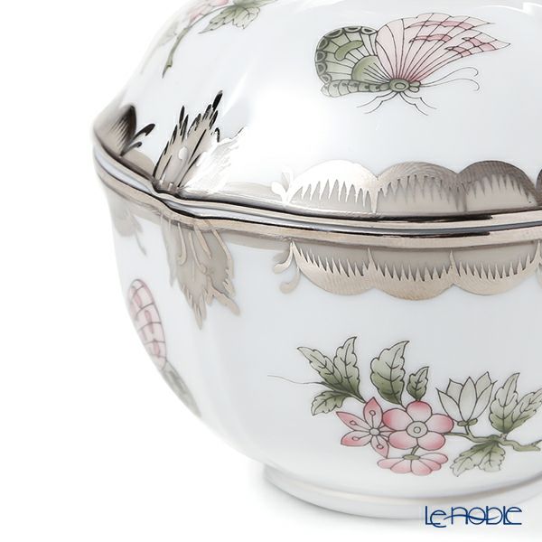 ヘレンド ヴィクトリア・プラチナ VBOG-X1-PT 小物入れ（バード） 04246-0-05