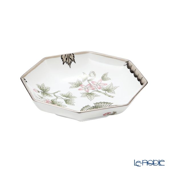 ヘレンド ヴィクトリア・プラチナ VBOG-X1-PT 04307-1-00 小皿（オクタゴナル） 11cm