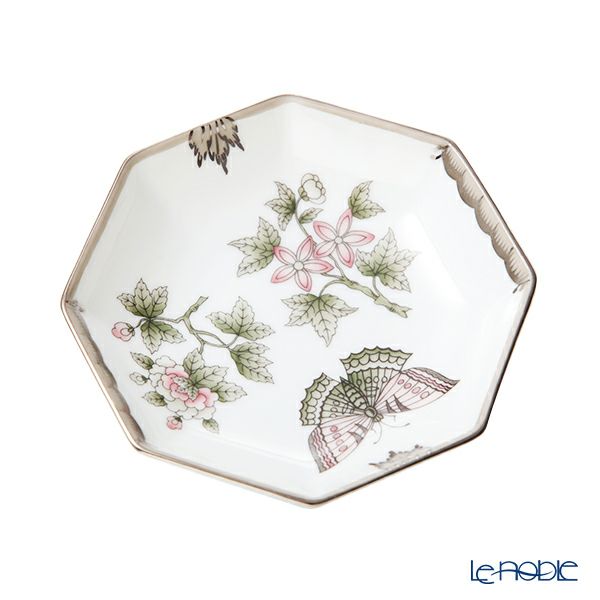 ヘレンド ヴィクトリア・プラチナ VBOG-X1-PT 04307-1-00 小皿（オクタゴナル） 11cm