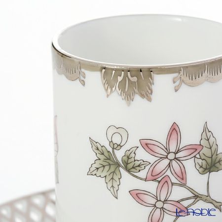 ヘレンド ヴィクトリア・プラチナ VBOG-X1-PT 04756-0-00 ティーカップ＆ソーサー 透かしレース 100ml