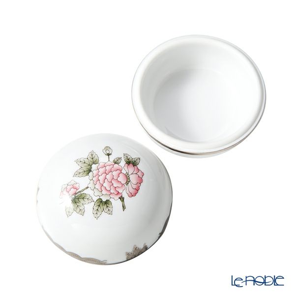 ヘレンド ヴィクトリア・プラチナ VBOG-X1-PT ラウンドボックス 8cm 06033-0-00