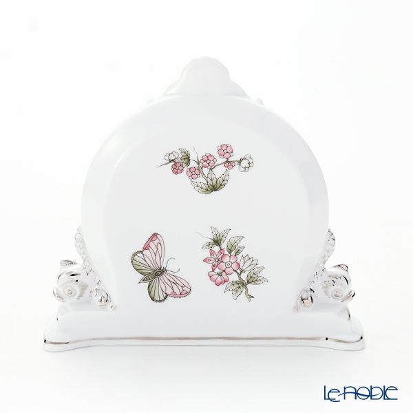 ヘレンド ヴィクトリア・プラチナ VBOG-X1-PT 08083-0-00 テーブルクロック 12.5cm