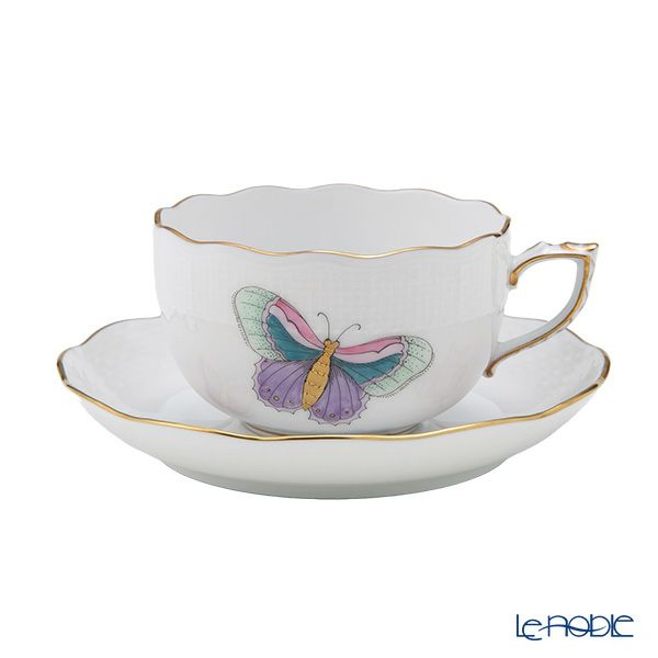 ヘレンド ロイヤルガーデン EVICTP2 パピヨン／ターコイズ ティーセット