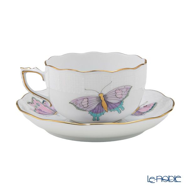 ヘレンド ロイヤルガーデン EVICTP2 パピヨン／ターコイズ ティーセット