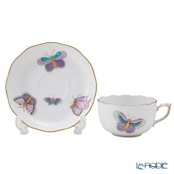ヘレンド ロイヤルガーデン EVICTP2 パピヨン／ターコイズ ティーセット