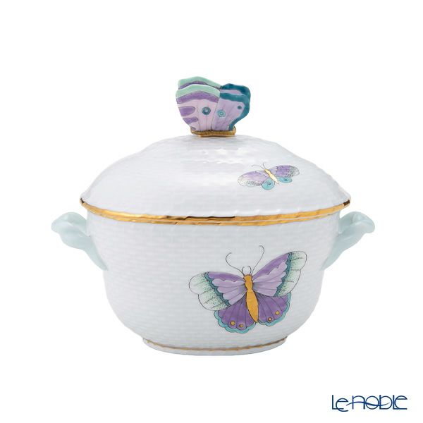 ヘレンド ロイヤルガーデン EVICTP2 パピヨン／ターコイズ ティーセット